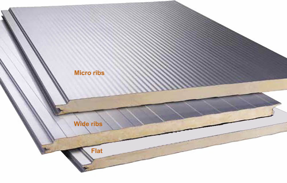 PIR wall sandwich panel surface treatment