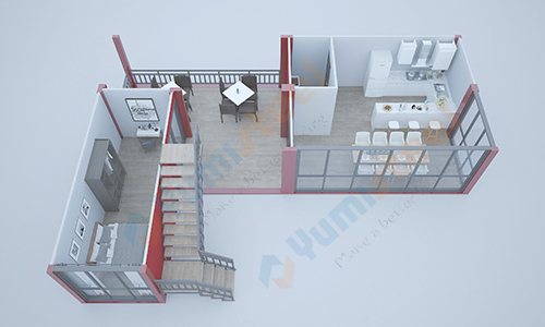 Floor plan of container house