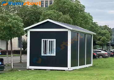 quick assemble container house side view