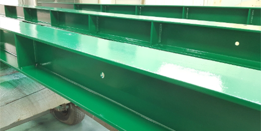 painted steel structure