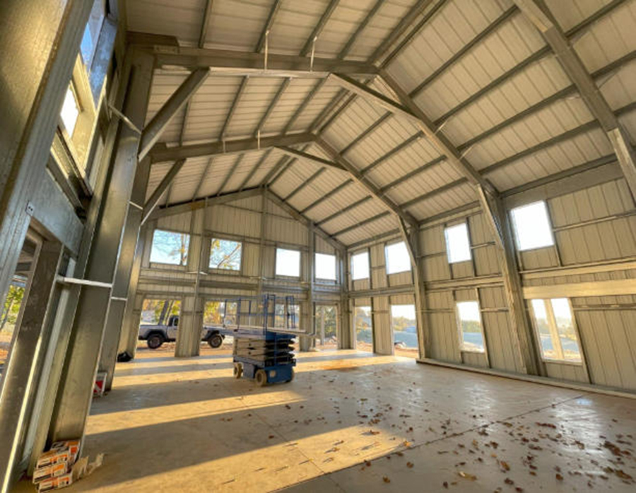 Prefabricated steel structure workshop