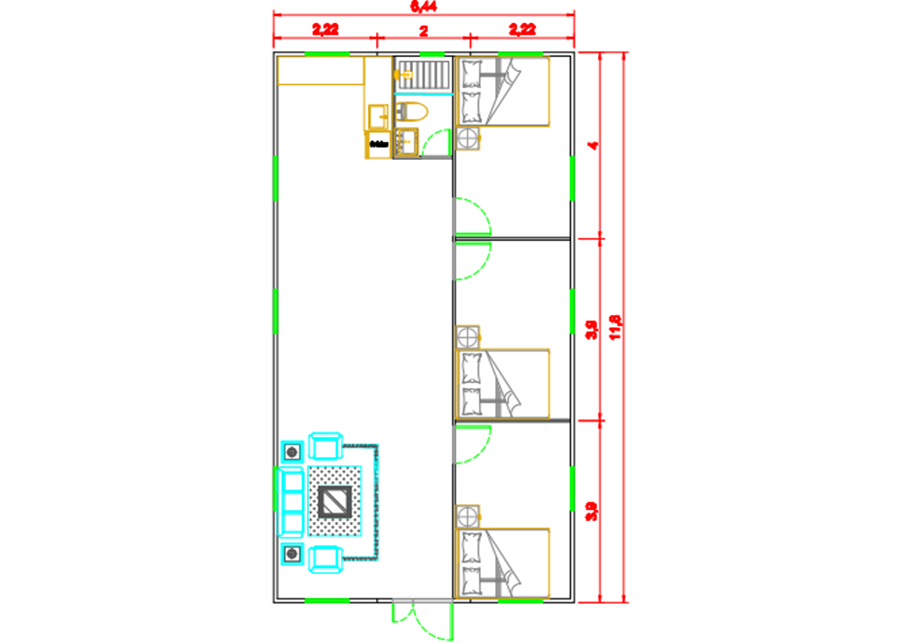 40 sq ft