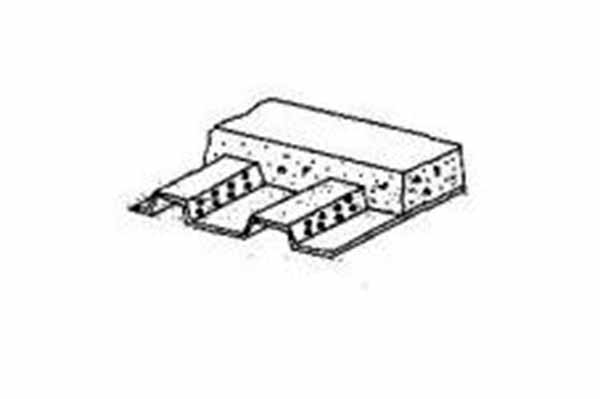 With indentations, small holes, or punched open openings on the profiled steel sheet