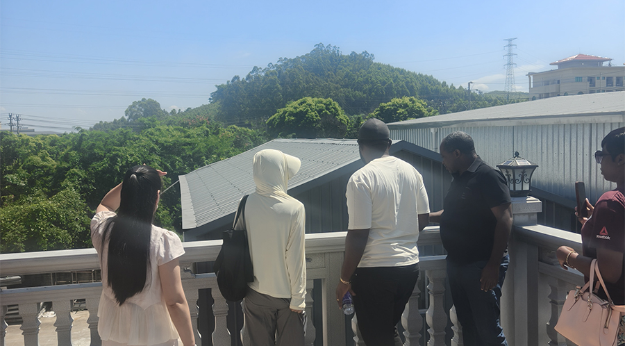 Client visits light-gauge steel villa
