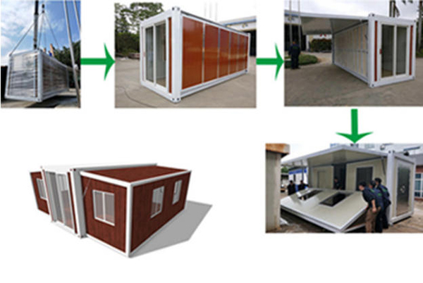 Expandable container house