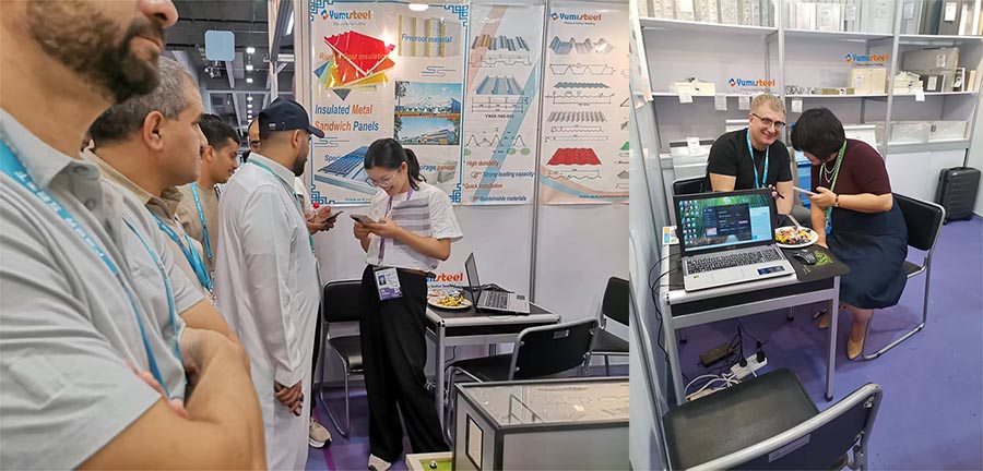 Hosting clients at the Canton Fair