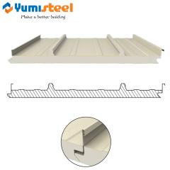 China principal fabricante Painéis sanduíche com costura vertical e nervurada de 50 mm projetados para montagem em painéis solares fotovoltaicos