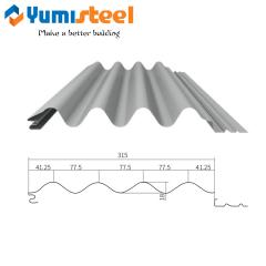 Chapa de parede ondulada