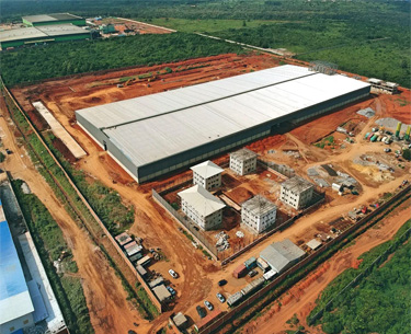 Construção de estrutura de aço - Flexipack na Nigéria