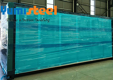 Inspeção de Produção de Rotina da Yumisteel em Casas Contêiner